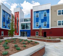 Pedestrian layout at Freedom Commons Pedestrian layout at Freedom Commons