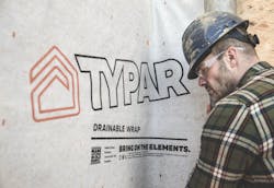 Typar's Drainable Wrap building weather protection system Typar's Drainable Wrap building weather protection system