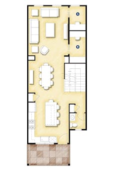 DTJ Design Homeplace Townhome live/work housing design floor plan DTJ Design Homeplace Townhome live/work housing design floor plan
