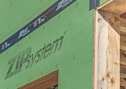 Huber Engineered Woods Zip System R-Sheathing all-in-one structural panel Huber Engineered Woods Zip System R-Sheathing all-in-one structural panel