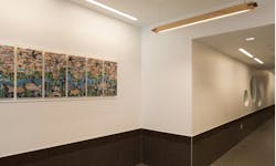 Efficient lighting in Third Avenue hallway Efficient lighting in Third Avenue hallway