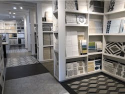 Showroom tile and stone selections at Karen Berkmeyer Home Showroom tile and stone selections at Karen Berkmeyer Home