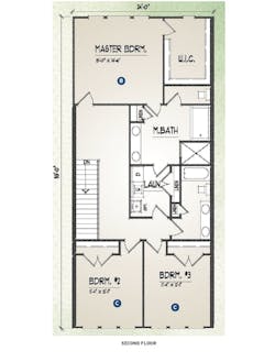 TK Design & Associates, the Andrea, second-floor plan TK Design & Associates, the Andrea, second-floor plan