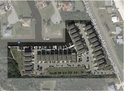 Site plan for Sunset Inlet, designed by The Evans Group Site plan for Sunset Inlet, designed by The Evans Group