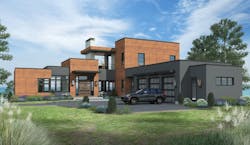 Exterior elevation of the Kimpton, a 2020 BALA winner Exterior elevation of the Kimpton, a 2020 BALA winner