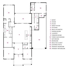 Floor plan for the Sterling Grove at St. Helena, a 2020 BALA winner Floor plan for the Sterling Grove at St. Helena, a 2020 BALA winner