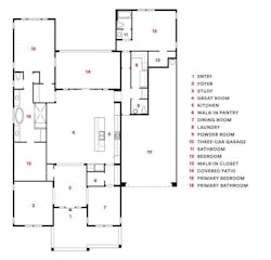Floor plan for the Sterling Grove at St. Helena, a 2020 BALA winner Floor plan for the Sterling Grove at St. Helena, a 2020 BALA winner