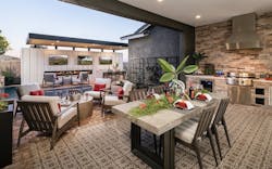 Outdoor living and dining in Sterling Grove at St. Helena, a 2020 BALA winner Outdoor living and dining in Sterling Grove at St. Helena, a 2020 BALA winner