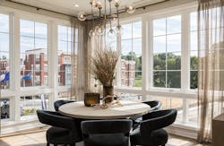 Plan 2 dining in the Valley & Park townhomes, a 2020 BALA winner Plan 2 dining in the Valley & Park townhomes, a 2020 BALA winner