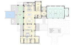 Ground-level floor plan of the Kimpton, a 2020 BALA winner Ground-level floor plan of the Kimpton, a 2020 BALA winner