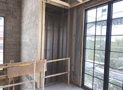 The New American Home 2021 elevator shaft under construction The New American Home 2021 elevator shaft under construction