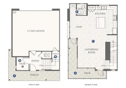 Floor plans for Dahlin Group's design for Evergreen at Rise Floor plans for Dahlin Group's design for Evergreen at Rise