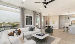 Living space in Evergreen at Rise designed by Dahlin Group Architecture Living space in Evergreen at Rise designed by Dahlin Group Architecture