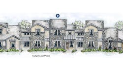 Townhome elevations for the Chisolm Trail design by Larry W. Garnett Townhome elevations for the Chisolm Trail design by Larry W. Garnett