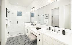 Black and white bathroom design Black and white bathroom design