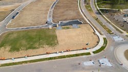 aerial jobsite aerial jobsite