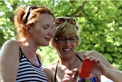 Women smiling Women smiling