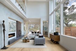 Veev prefab living room, interior Veev prefab living room, interior