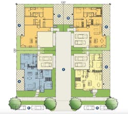 Single-Family For-Rent Prototype design, floor plan Single-Family For-Rent Prototype design, floor plan