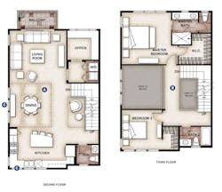 DTJ Design Stasis Townhomes, floor plans DTJ Design Stasis Townhomes, floor plans