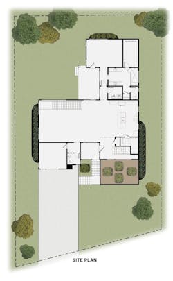 The Carrboro home design, site plan The Carrboro home design, site plan