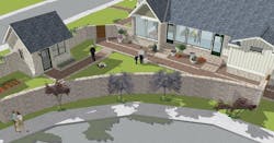 Old MIll home design, yard Old MIll home design, yard