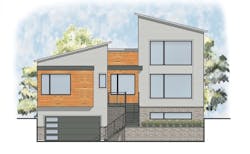 The Carrboro house design, elevation The Carrboro house design, elevation