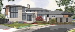 Dorn Residence house design, front elevation Dorn Residence house design, front elevation