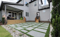 America at Home concept home, Barnaby, side yard and porch America at Home concept home, Barnaby, side yard and porch