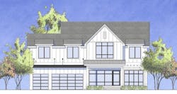 Modern Farmhouse custom home front elevation Modern Farmhouse custom home front elevation