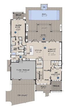 Modern Farmhouse custom home first floor plan Modern Farmhouse custom home first floor plan