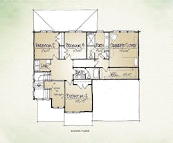 Carolyn house plan design by TK design& Associates, second floor Carolyn house plan design by TK design& Associates, second floor