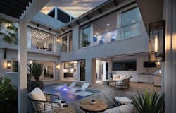 The New American Home 2022 interior courtyard The New American Home 2022 interior courtyard