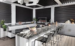 Roof deck kitchen in The New American Home 2022 Roof deck kitchen in The New American Home 2022