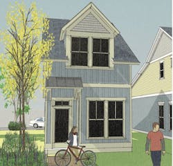 Larry Garnett design for single family homes, Cottages at Stockton, Plan 1, elevation Larry Garnett design for single family homes, Cottages at Stockton, Plan 1, elevation