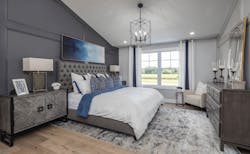 2022 Nationals Best Model Merchandising Callaway Craftsman Showcase Home primary bedroom 2022 Nationals Best Model Merchandising Callaway Craftsman Showcase Home primary bedroom