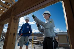 STEAM students carpentry STEAM students carpentry