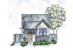 CT-3 design for ADU, exterior rendering CT-3 design for ADU, exterior rendering