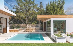 Luminosa custom home casita and waterfall into pool Luminosa custom home casita and waterfall into pool