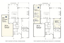 First plan options for TK Design & Associates' Plan 350 multi-gen home First plan options for TK Design & Associates' Plan 350 multi-gen home