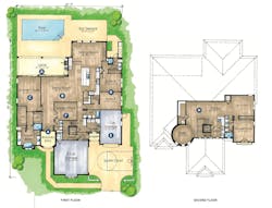 Floor plans for a multi-gen custom home design by the Evans Group Floor plans for a multi-gen custom home design by the Evans Group