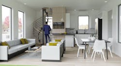 2023 IBS Show Village Boxabl home interior kitchen and living spaces 2023 IBS Show Village Boxabl home interior kitchen and living spaces