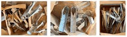 Example of jobsite waste: joist hangers Example of jobsite waste: joist hangers