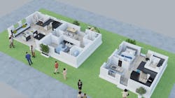 2023 IBS Show Village Boxabl 3D plan view with Casita 2023 IBS Show Village Boxabl 3D plan view with Casita