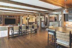 Wayzata Bay custom home basement bar Wayzata Bay custom home basement bar