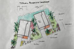 Landscape design for The Bungalows 2022 BALA winner Landscape design for The Bungalows 2022 BALA winner