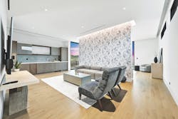 Lounge area in owner's suite Lounge area in owner's suite