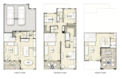 Floor plans for the Springer plan designed by DTJ Design Floor plans for the Springer plan designed by DTJ Design