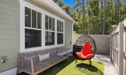 Outdoor space at the Villas at Nexton attainable starter homes Outdoor space at the Villas at Nexton attainable starter homes