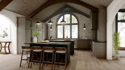 The kitchen in TK Design's Sarah house plan The kitchen in TK Design's Sarah house plan